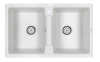 Кухонная мойка Paulmark TANDEM 80/2 PM238150-WH 80х50 цвет белый